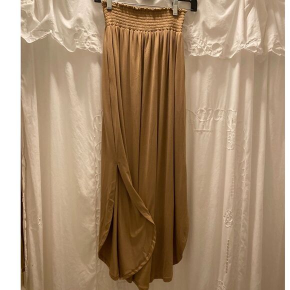 NWT ninexis Smocked Waist Maxi Skirt Women Size L - Picture 2 of 6